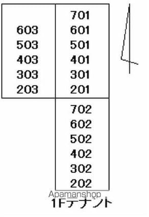 コリドールエスエフ[1R/31.4m2]の配置図