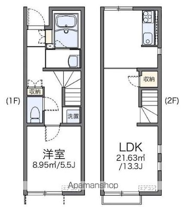 香川県高松市国分寺町新居[1LDK/46.94m2]の間取図