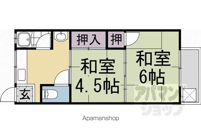北山田荘の間取り写真