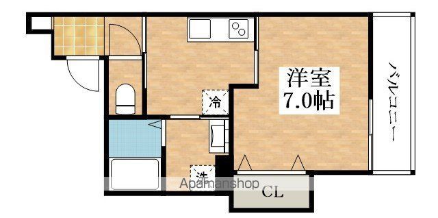 クレアール西今川の間取り写真