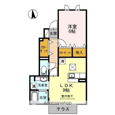 和歌山市布引のアパートの間取り