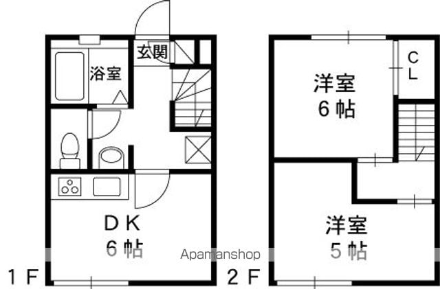 レオパレス枚岡ヒルズの間取り写真