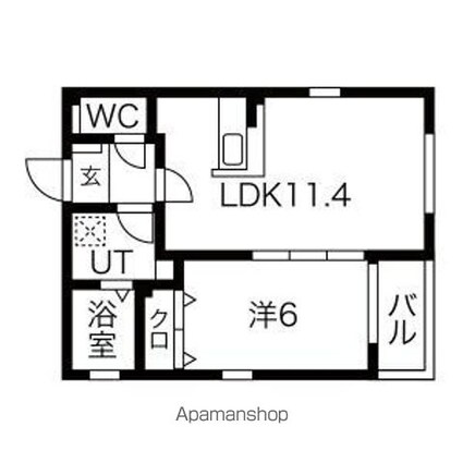 ＤＥＶＥＬＤ辻本通[1LDK/40.1m2]の間取図