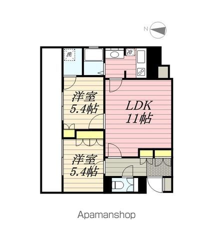 【国立市中のマンションの間取り】