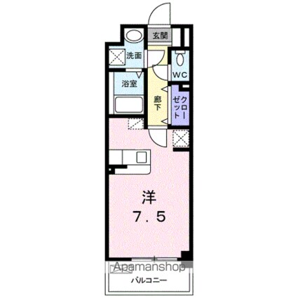 オリージャ　ビルディング[1R/28.6m2]の間取図