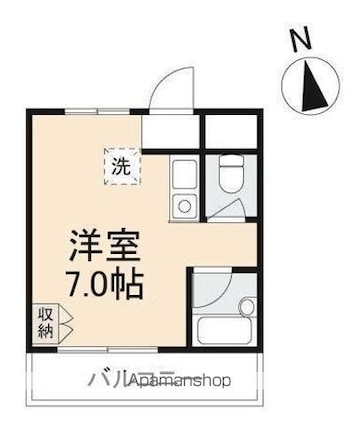 ＣＡＬＶＥＲＴ西宝町[1R/18.69m2]の間取図