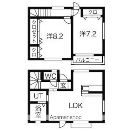 リープアベニュー[2LDK/70.19m2]の間取図