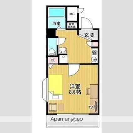 ノーブルハウス吉田[1K/28.8m2]の間取図
