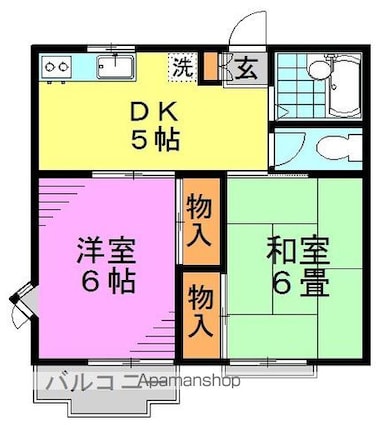 東京都杉並区和田１丁目[2K/37.68m2]の間取図