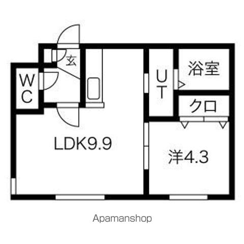レジデンス北23条の間取り写真
