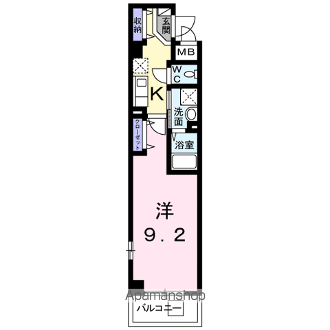 昭島市昭和町のマンションの間取り