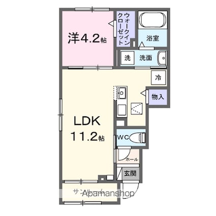 プレサーレ[1LDK/39.17m2]の間取図