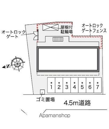レオパレス勝利[1K/20.81m2]の配置図