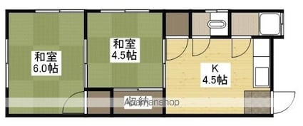 広島県広島市南区仁保１丁目[2K/31.5m2]の間取図