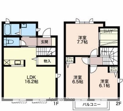 ＭＡＳＴＴＯＷＮ　庄内　Ｎ[3LDK/85.87m2]の間取図