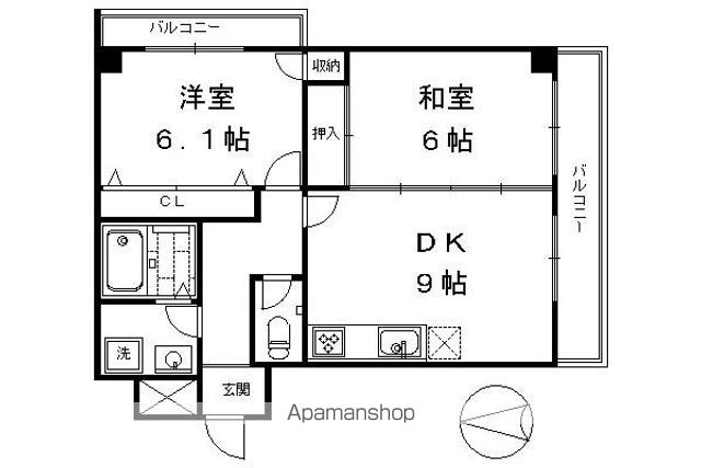 メゾン桂川の間取り写真