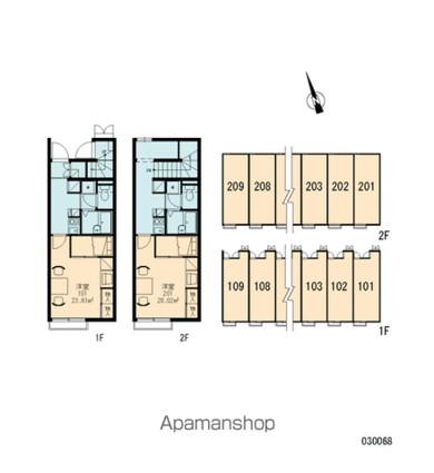レオパレスＥｉｇｅｒ[1K/28.02m2]の間取図