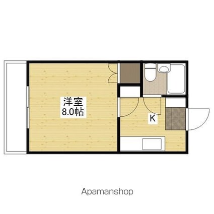 第一観ビル[1K/19.8m2]の間取図
