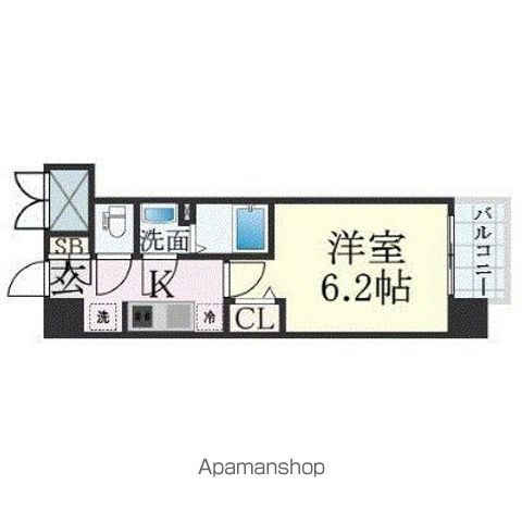 プレサンスOSAKA三国ネオスの間取り写真