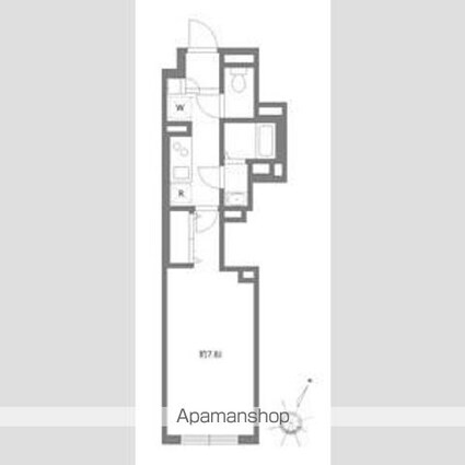 エルファーロ中野富士見町[1K/25m2]の間取図