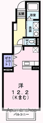 サンライズ・ヴィラ　Ⅱ[1R/32.9m2]の間取図
