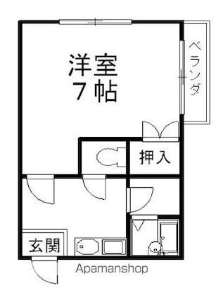 ＭＡＸ－２[1K/24.25m2]の間取図
