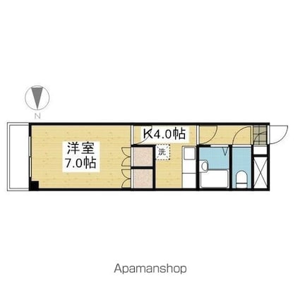 グランシェル１２[1K/27.36m2]の間取図