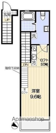 武蔵野テラス[1R/27.32m2]の間取図