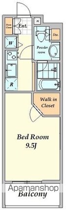 ストーリア神宮前[1K/31.67m2]の間取図