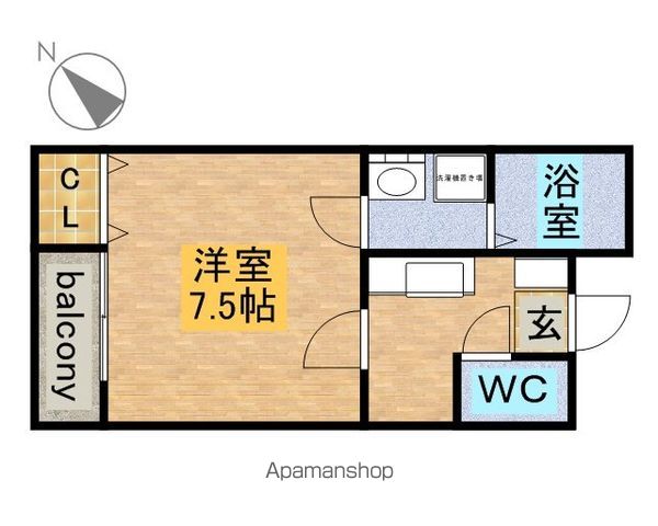 クレフラスト広川 A棟の間取り写真