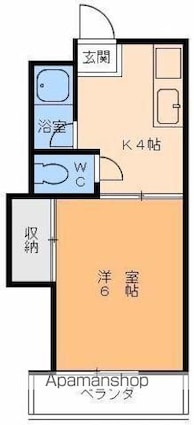 イレブンハイツ[1K/20.79m2]の間取図
