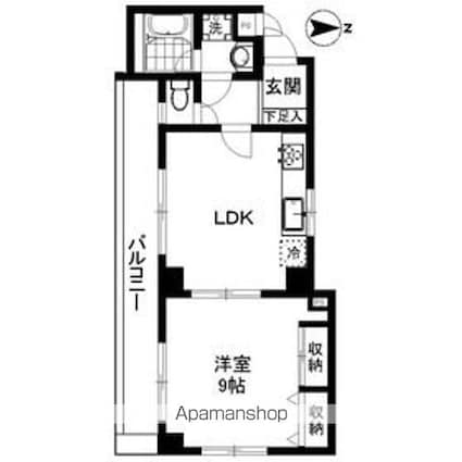 東京都練馬区貫井３丁目[1LDK/55.37m2]の間取図