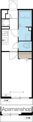 リブリ・グランパル川崎[1K/21.11m2]の間取図