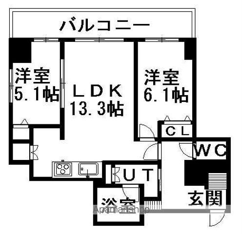レジディア大通公園の間取り写真