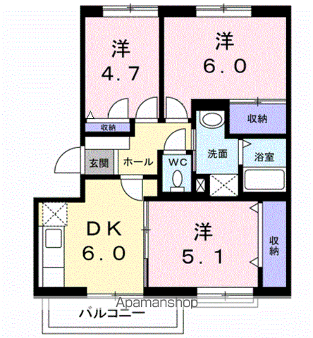 小阪西町III番館の間取り写真