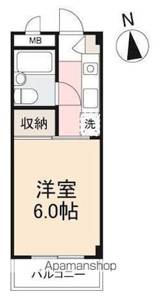 ナビハウス[1K/20m2]の間取図