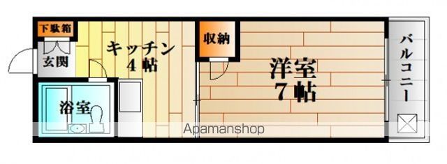グリーンコーポ岡田の間取り写真