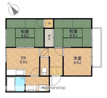 フレグランスＡ[3K/51.84m2]の間取図