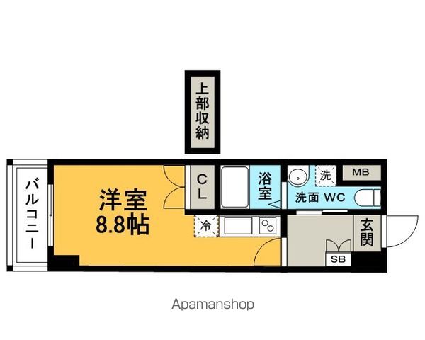 福岡市東区東浜のマンションの間取り