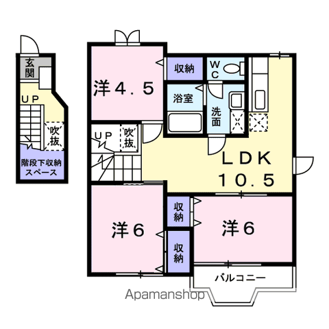 【ピースフル２０００　Ⅰの間取り】