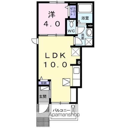 パーク　アクシスＡ[1LDK/32.44m2]の間取図