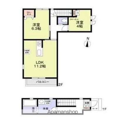 春待坂ｔｅｒｒａｃｅ[2LDK/59.2m2]の間取図