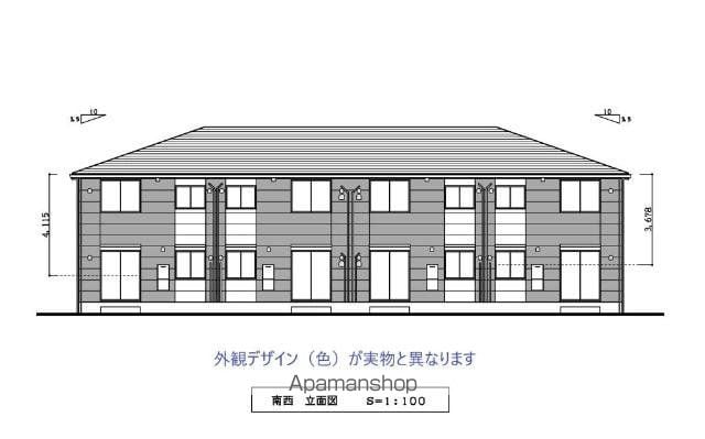 柏市逆井3丁目アパートの外観写真