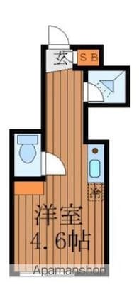 東京都杉並区成田東４丁目[1R/12.43m2]の間取図