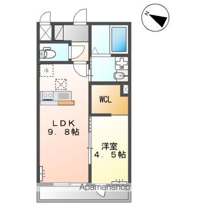Ａｒｉｅｔｅ（アリエーテ）[1LDK/35.33m2]の間取図