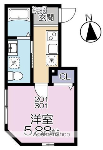 グランシャレー千住旭町の間取り写真