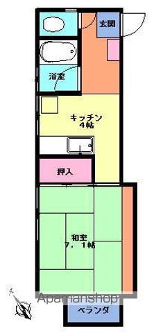 コーポ石川の間取り写真