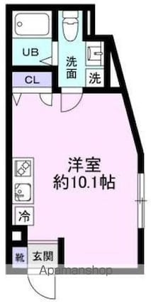 東京都葛飾区柴又７丁目[1R/23.85m2]の間取図