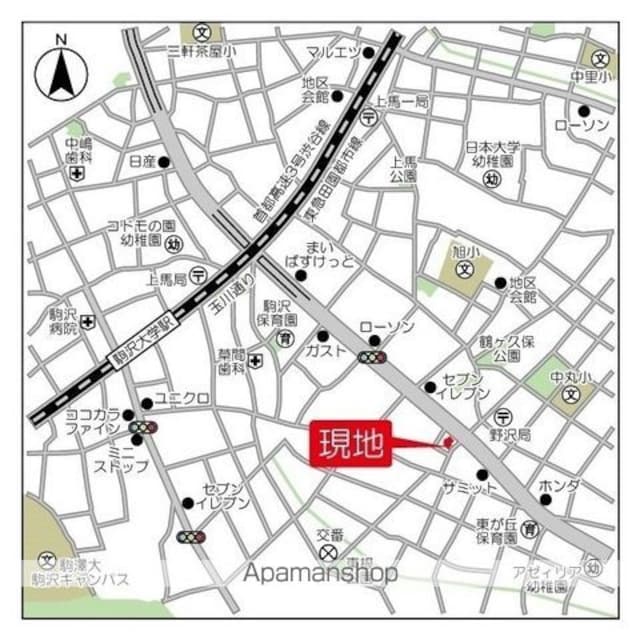 エトワール駒沢大学[1K/25.29m2]の外観2