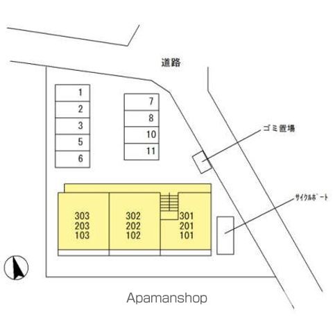 ヴィオラ 301 ｜ 東京都八王子市石川町2958-2（賃貸アパート1LDK・3階・36.43㎡） その20